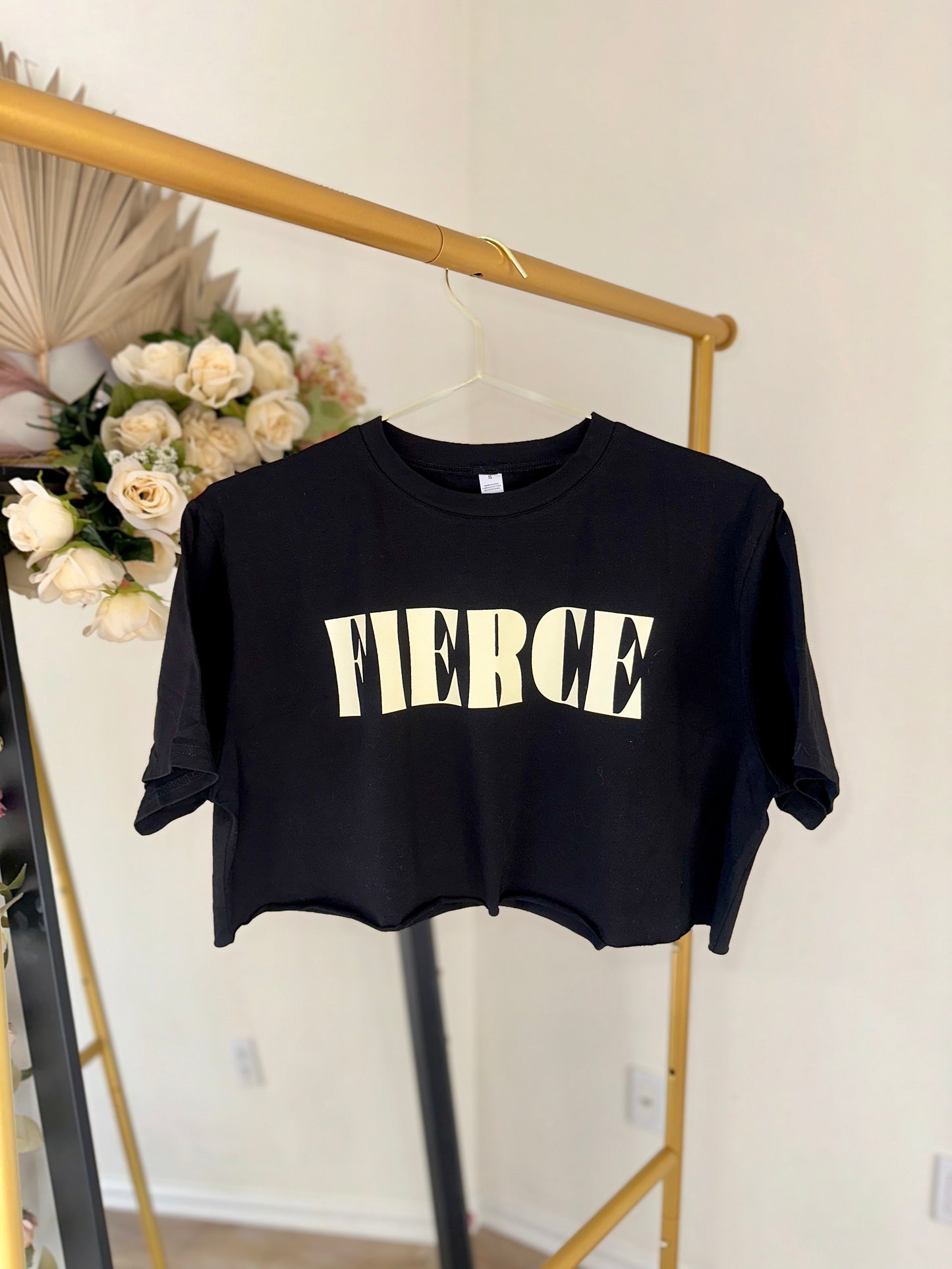 Black Cropped T-shirt