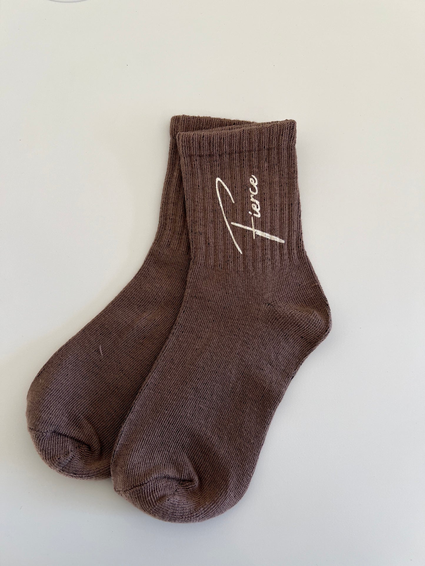 Fierce Socks Cursive