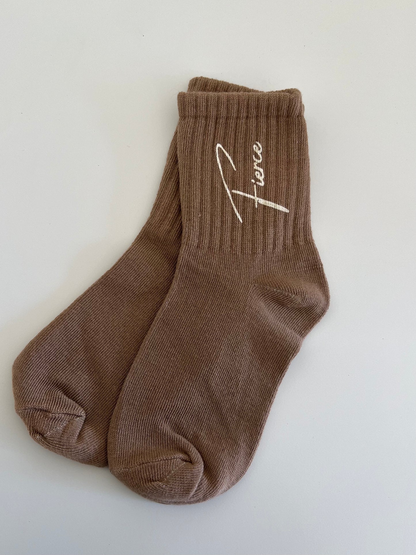 Fierce Socks Cursive